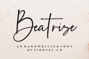 Beatrise: A Modern Script Typeface for Editorial and Blog Design