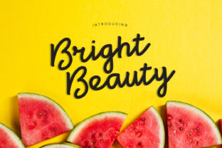 Bright Beauty: The Elegant Script Font for Modern Editorial Design