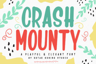 Crash Mounty: A Creative Font for Engaging Social Media Graphics