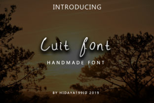 Cuit: A Modern Handwritten Font for Digital Brand Identity