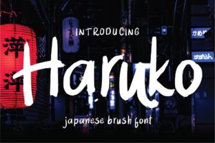 Haruko: The Bold Script Typeface for Modern Brand Identity