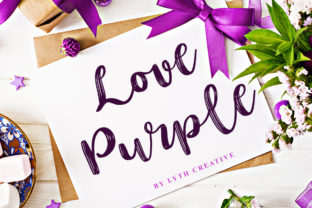 Love Purple: The Handwritten Typeface That Elevates Small Business Branding