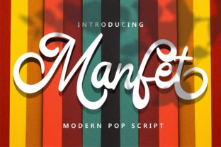 Manfet: The Playful Script Typeface for Handmade Branding