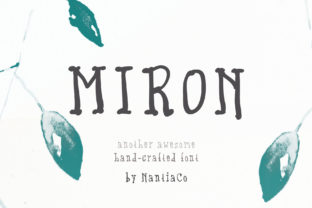 Miron Typeface: The Handcrafted Font That Elevates Small Business Branding