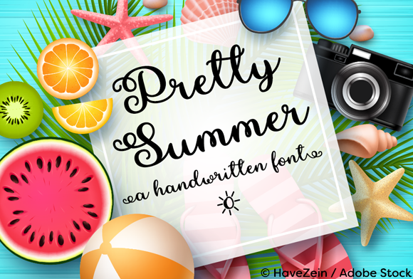Pretty Summer: A Feminine Script Font for Campaign Design