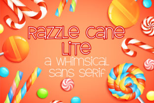 Razzle Cane Lite: A Whimsical Typeface for Handmade Branding