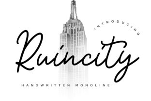 Ruincity: A Dazzling Script Font for Casual Brand Vibes