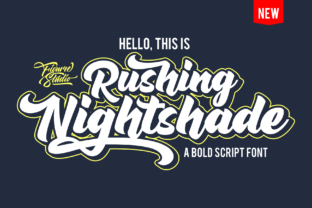 Rushing Nightshade: Elevate Your Brand With Vintage Script Typography