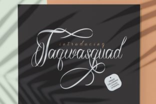 Taqwasquad: A Modern Script Font for Polished Web Design