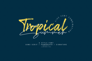 Tropical Summer Typeface: A Relaxed Upgrade for Small Business Branding